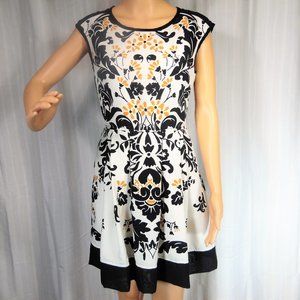 Antix Fit and Flare Sheer Back Dress